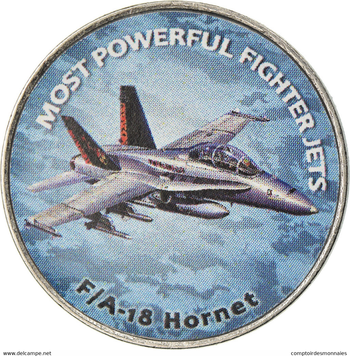 Monnaie, Zimbabwe, Shilling, 2019, Fighter Jet. Hornet, SPL, Nickel Plated Steel - Zimbabwe