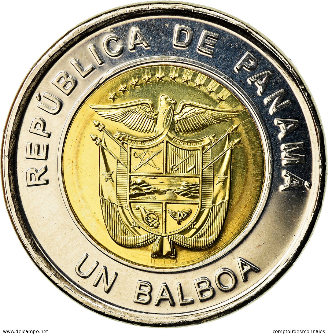 Monnaie, Panama, Eglise San José, Balboa, 2019, SPL, Bi-Metallic - Panama