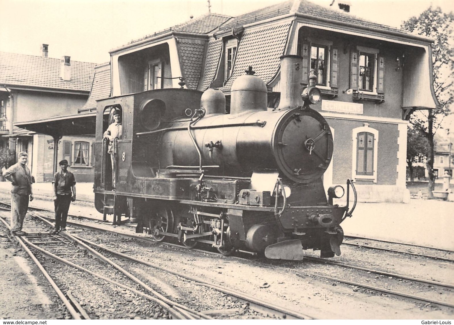 BVA - Gare D'Echallens G 3/3 8 - Lausanne - Echallens - Bercher - LEB - L.E.B. Ligne De Chemin De Fer Train - Bercher