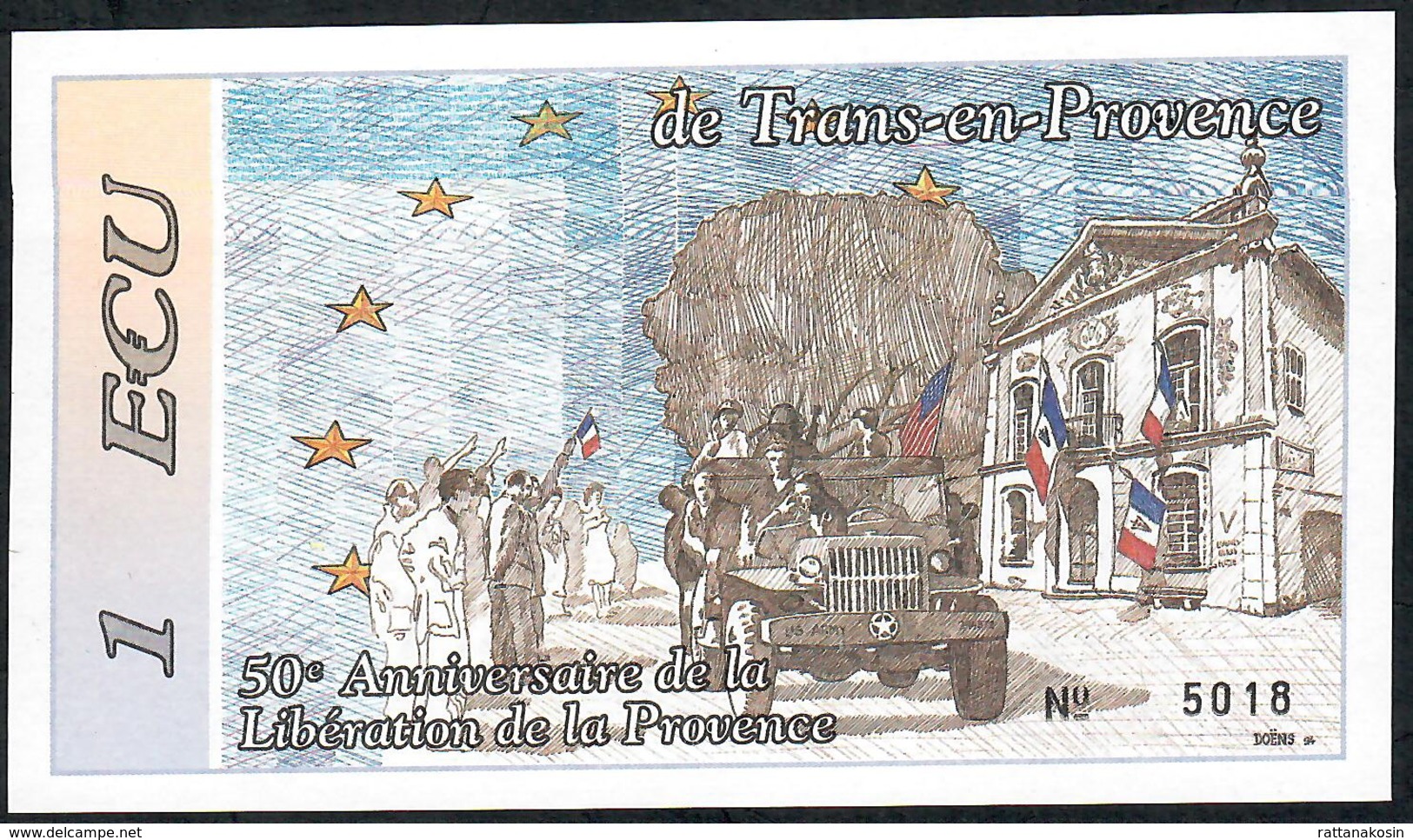 FRANCE NLP 1 ECU 1994 Trans En PROVENCE UNC. - Autres & Non Classés