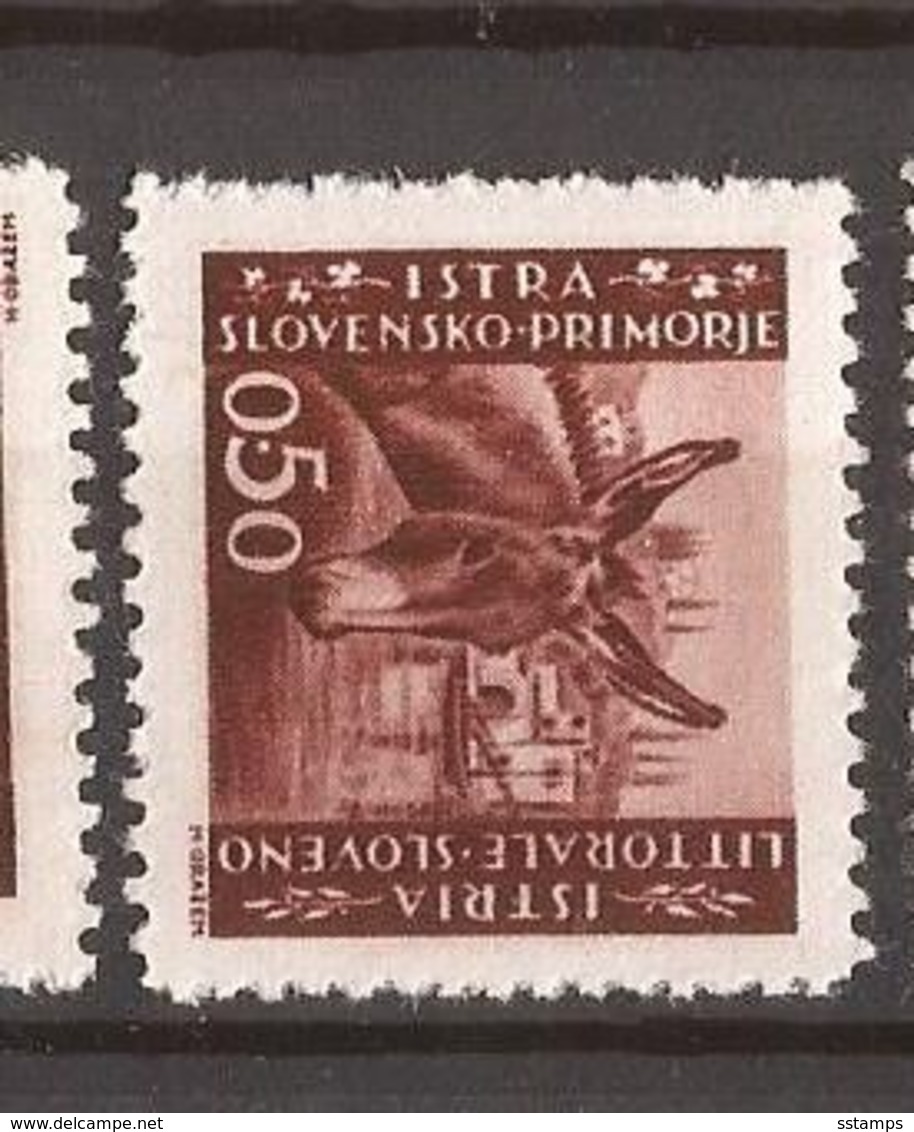 1945  ISTRA SLOVENIA  ITALIA JUGOSLAVIA  FAUNA ASINI  PERF- 10 1-2 -- 11 1-2  INTERESSANT   MNH - Anes