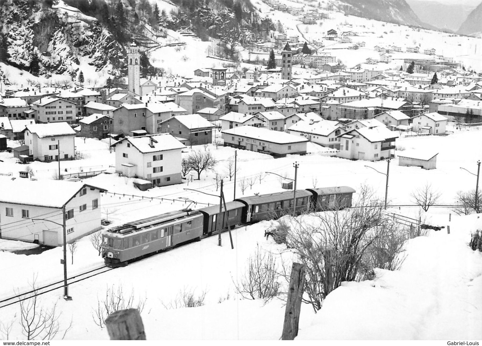 BVA -  Poschiavo En Hiver - Rhätische Bahn - RhB - R.h.B. Ligne De Chemin De Fer Train - Poschiavo