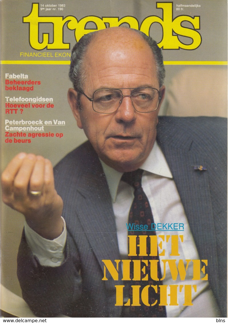 Trends 14 Oktober 1983 - Wisse Dekker - Fabelta - Peterbroeck En Van Campenhout - General Issues