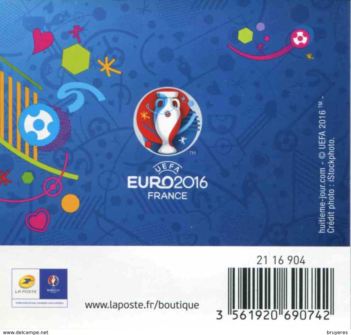 Mini Collector De 2016 Avec Timbre Adhésif "LILLE METROPOLE - UEFA EURO 2016 - Europe Phil@poste" - Collectors