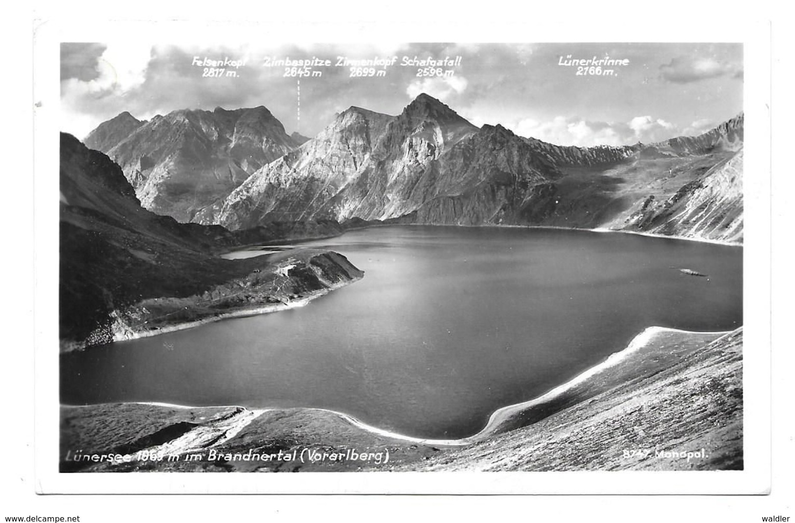 6708  LÜNERSEE  1953 - Brandertal