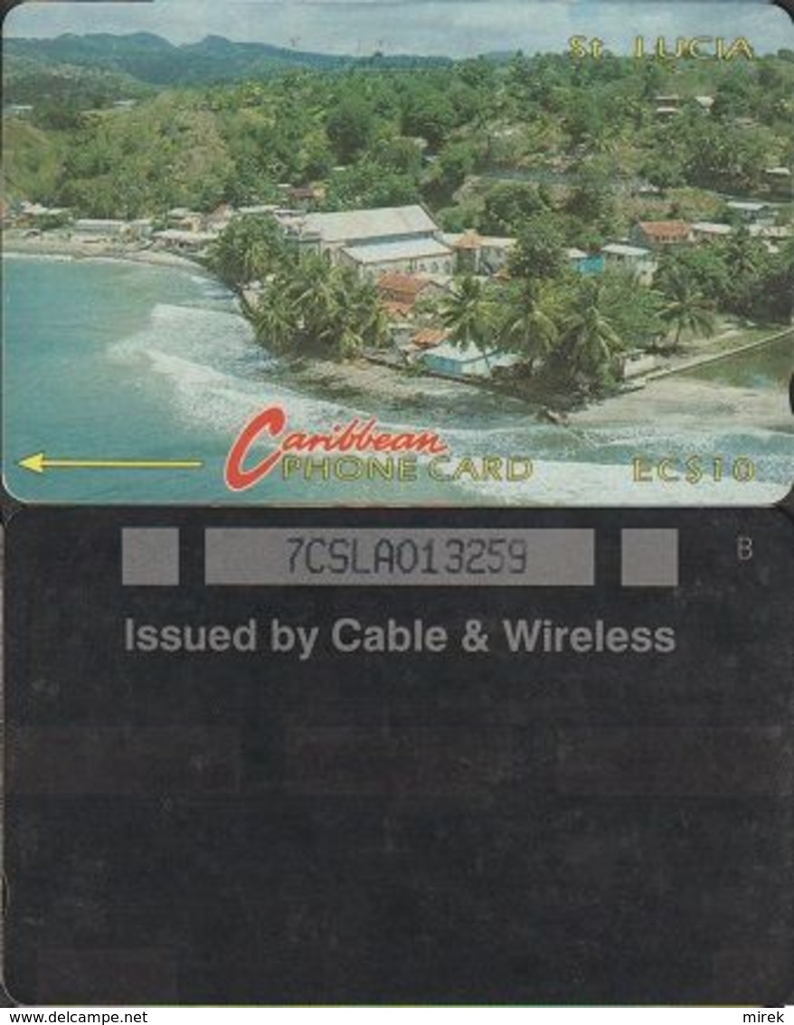 212/ St. Lucia; P3. Village, 7CSLA - Antilles (Neérlandaises)