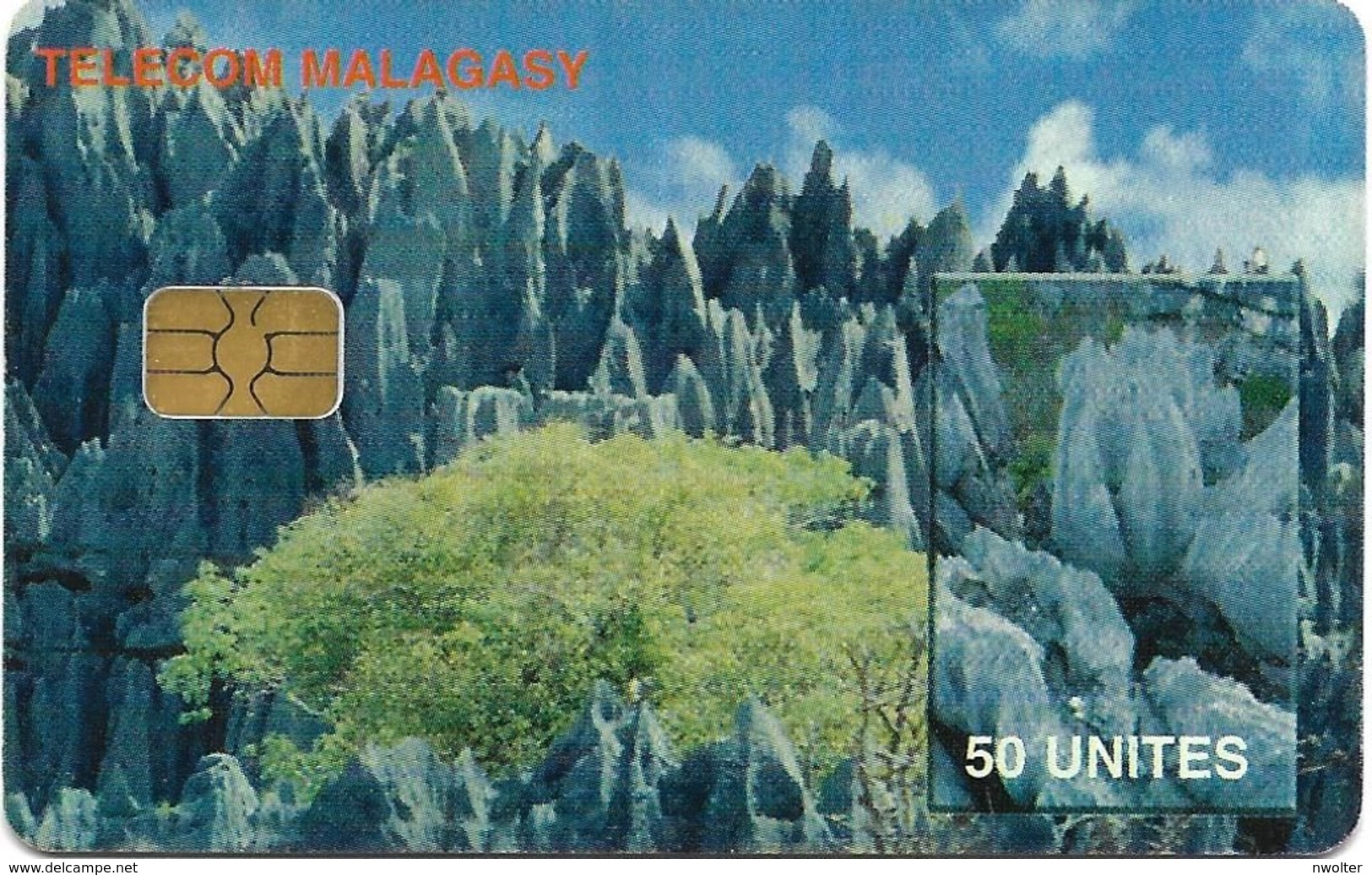 @+ TC De Madagascar : Tsingy Du Nord - 50U -  AX02 - 400 000ex ( Ref : MDG-46 ) - Madagascar