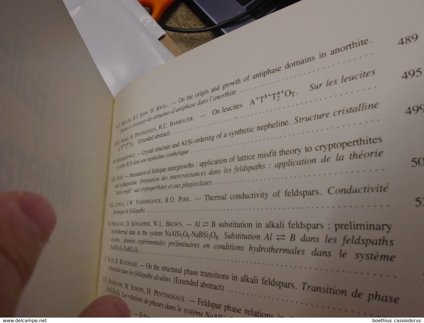 FELDSPATHS FELDSPATHOÏDES BULLETIN DE MINERALOGIE VOLUME 107, 3-4, 1984 (Sommaire : Voir Photos) - Sciences De La Terre