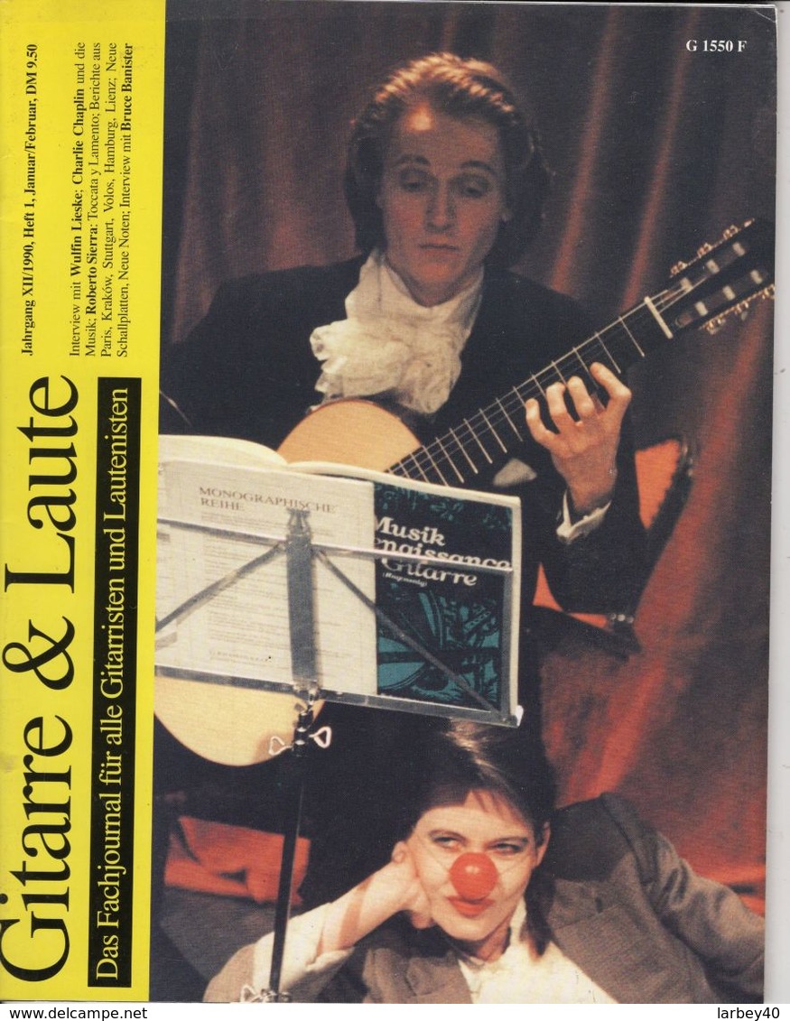 Revue De Musique -  Gitarre & Laute - N° 1 - 1990 - Musique