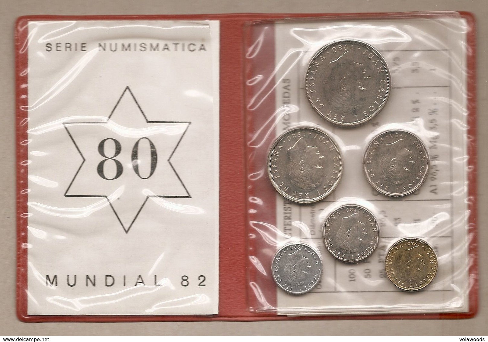 Spagna - Serie Numismatica 1980 FDC Ms11 "Mundial 82" - Mint Sets & Proof Sets