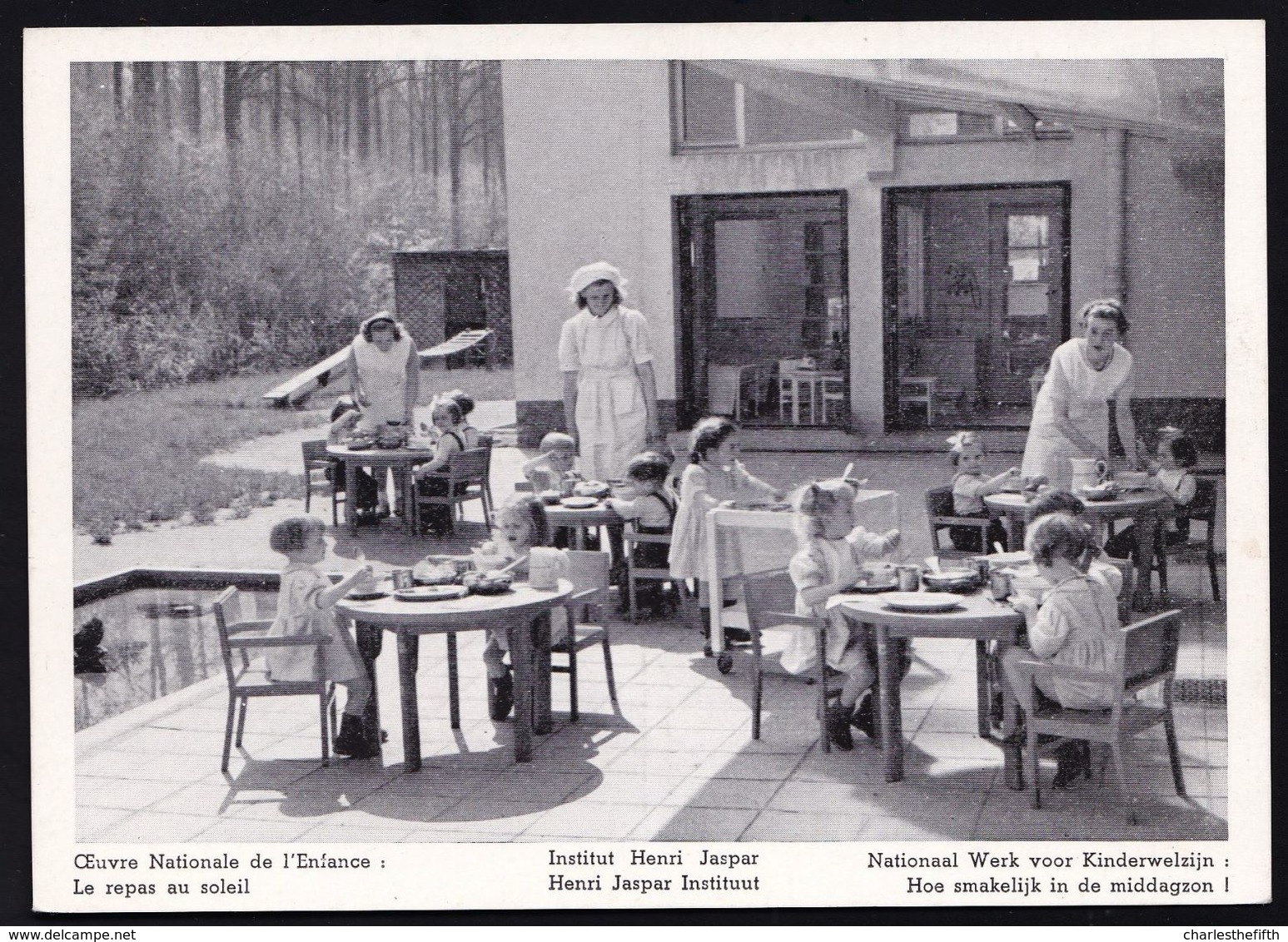 CRAINHEM KRAAINEM * OEUVRE NATIONAL DE L'ENFANCE * KINDERWELZIJN - LE REPAS AU SOLEIL - Kraainem