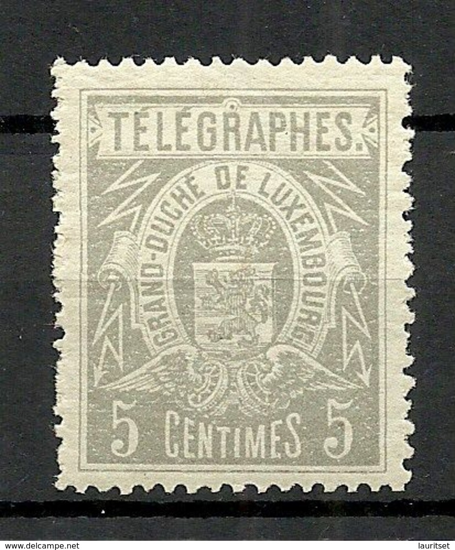 LUXEMBOURG 1890 Telegraph Telegraphes Telegrafenmarke Michel 1 * - Telegrafen