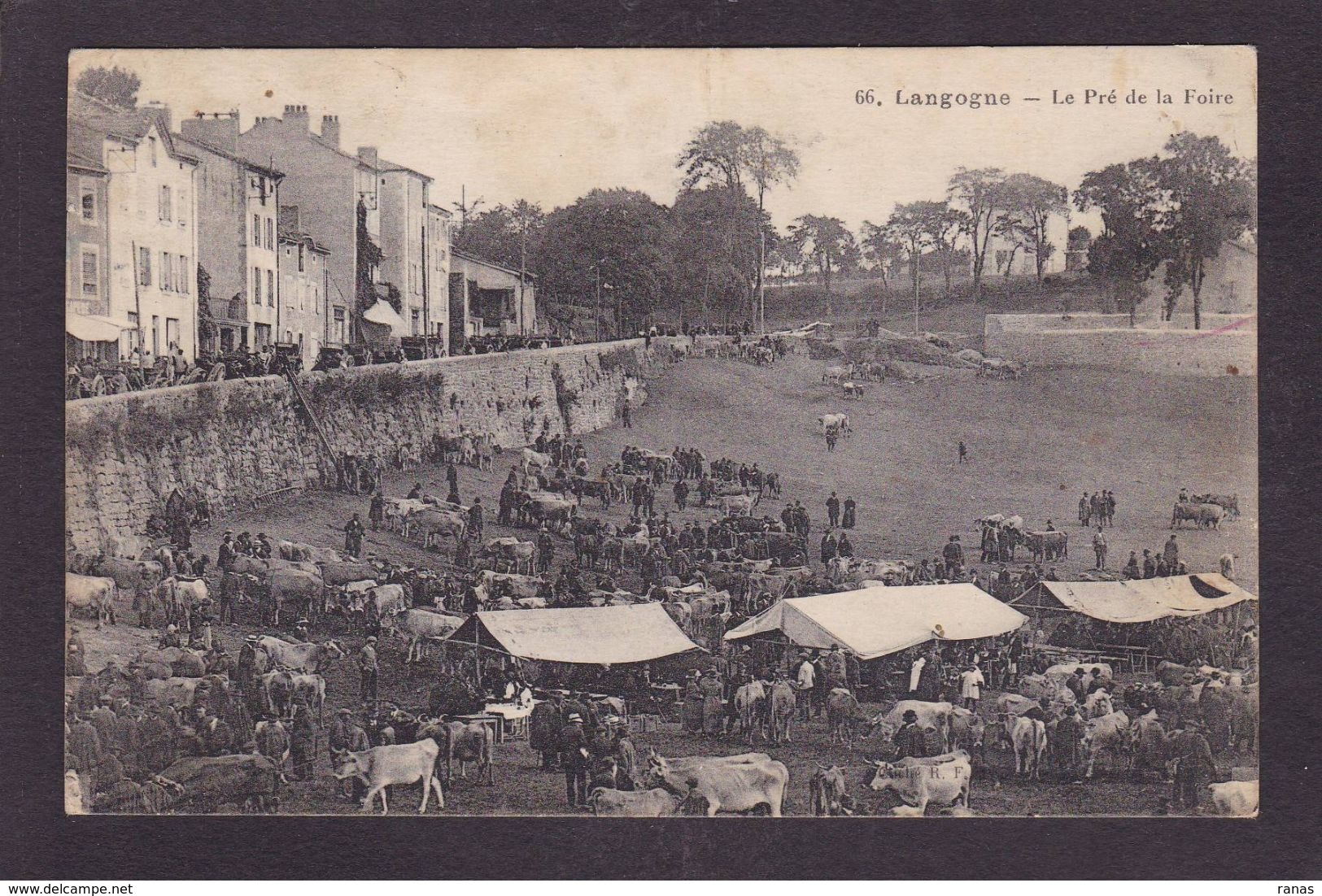 CPA Lozère 48 Langogne Foire Marché Market Circulé - Langogne