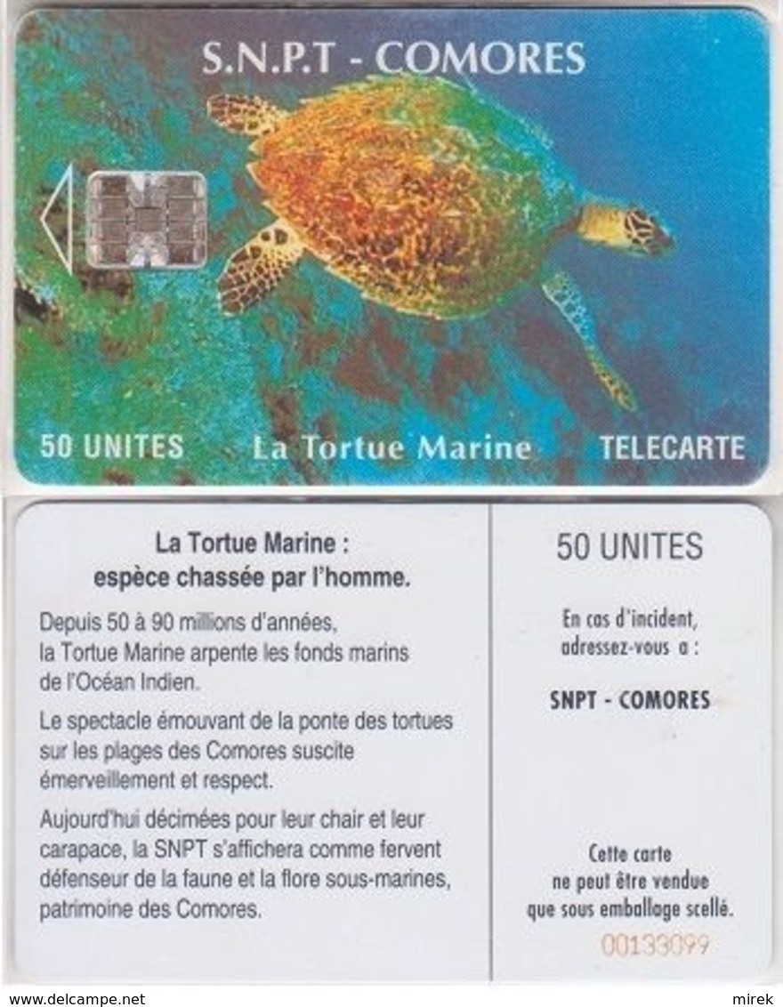 43/ Comoros; P7. Turtle, CN Yellow - Comores