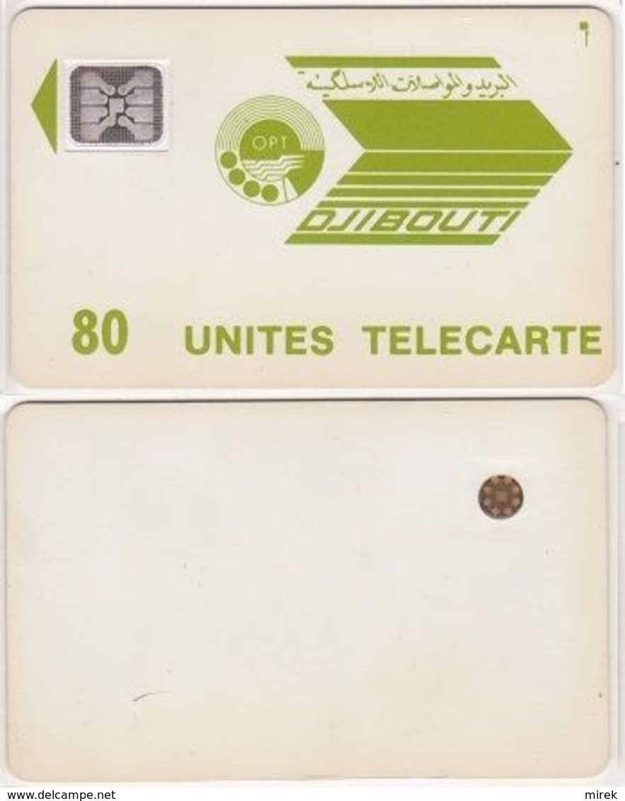 54/ Djibouti; P8. Logo Green, 80 Ut., SC4 Afnor, No CN - Dschibuti