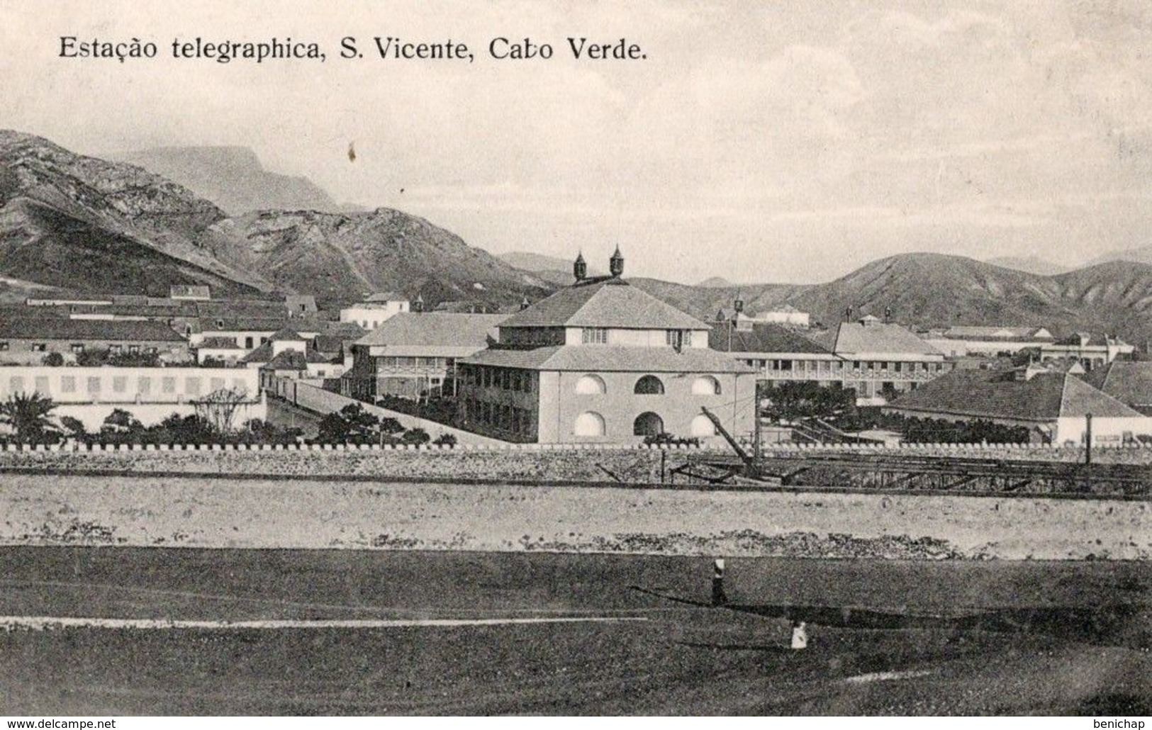 CPA CAP VERT - ESTACÂO TELEGRAPHICA - VICENTE - NEUVE - NON CIRCULEE. - Cap Vert