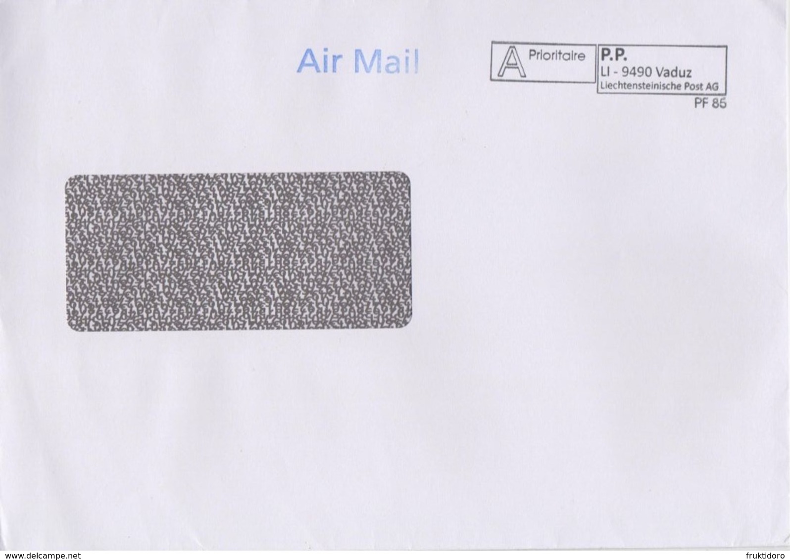 Liechtenstein Postmark - Port Payé - Priority A - Cancelled In Vaduz - Frankeermachines (EMA)