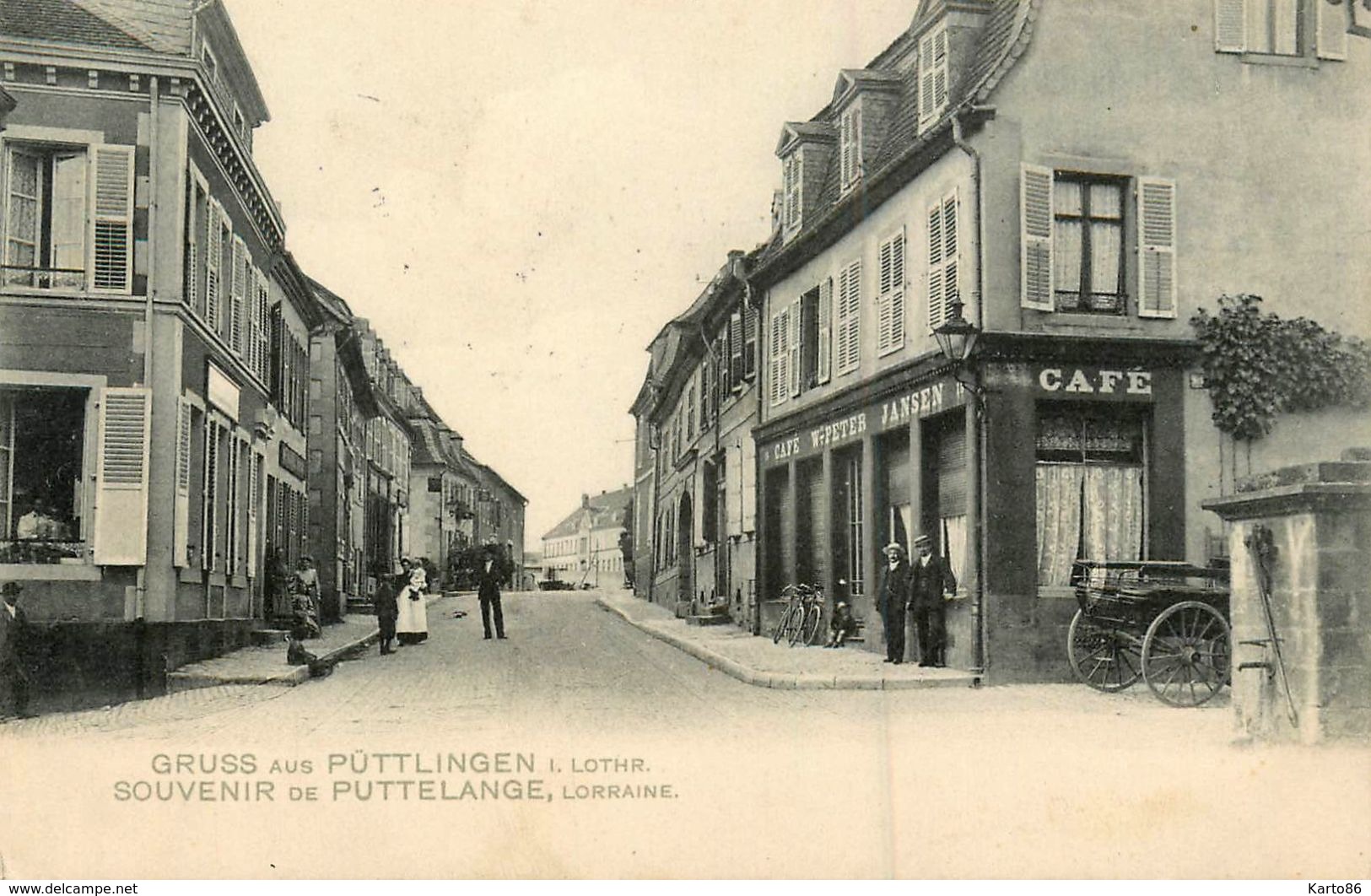 Gruss Aus Püttlingen * Puttelange * 1905 * Café PETER JANSEN - Puttelange