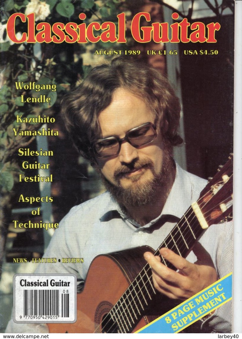 Revue De Guitare - Classical Guitar - N° 12 - 1989 - Wolfgang Lendle - Unterhaltung