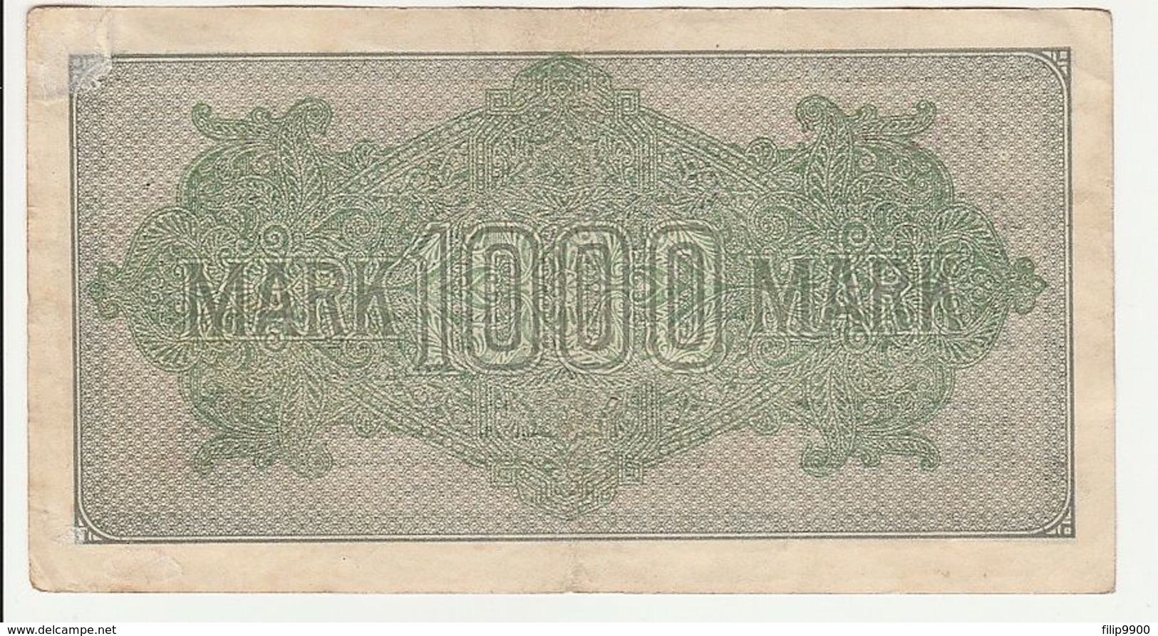 Reichsbanknote 1000 Mark Tausend 1922 Deutschland Berlin - 1000 Mark
