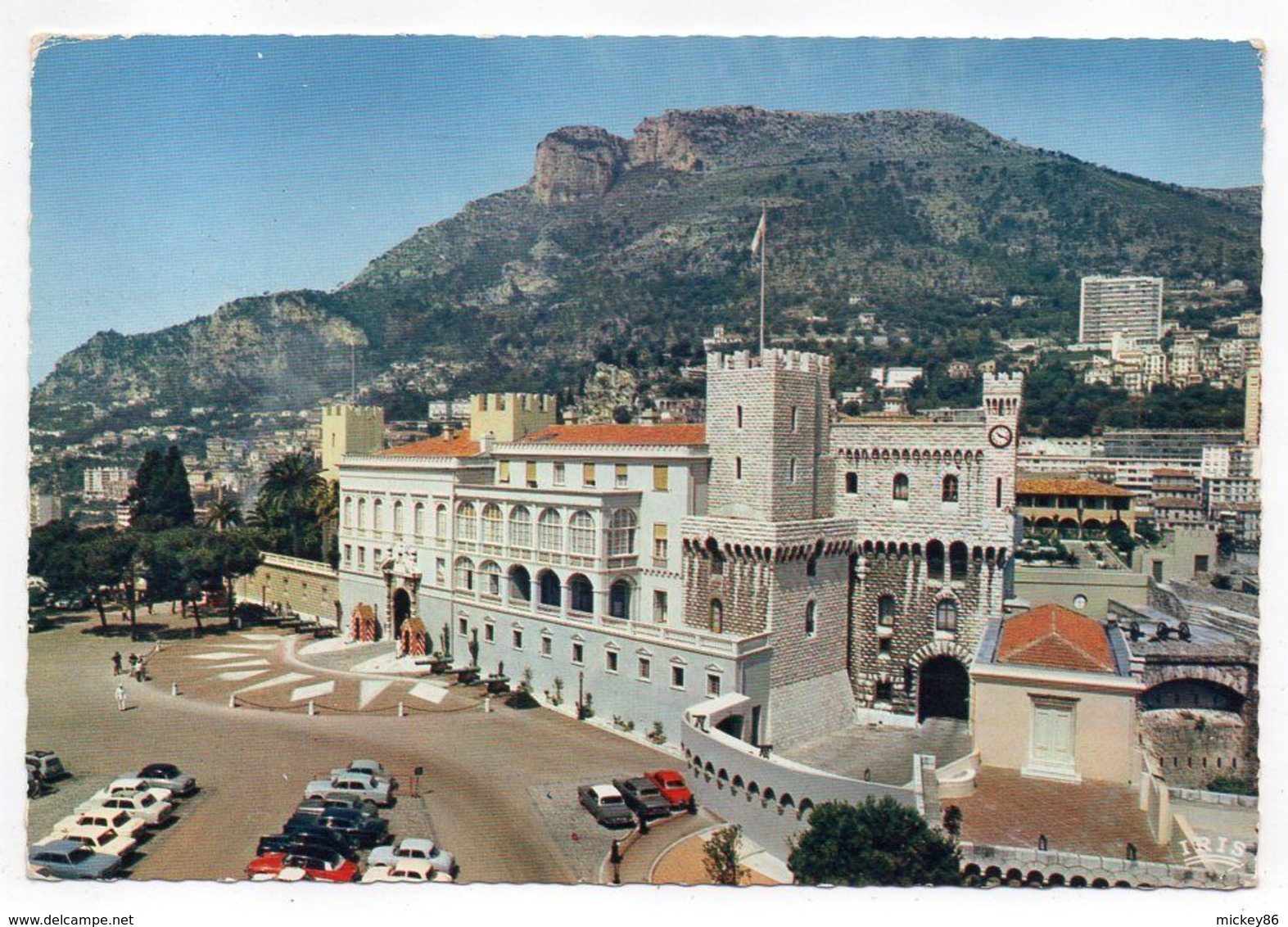 Monaco -- Tp Seul Sur Carte Postale Palais Princier--cachet ,flamme Avec Double Passages........à Saisir - Cartas & Documentos