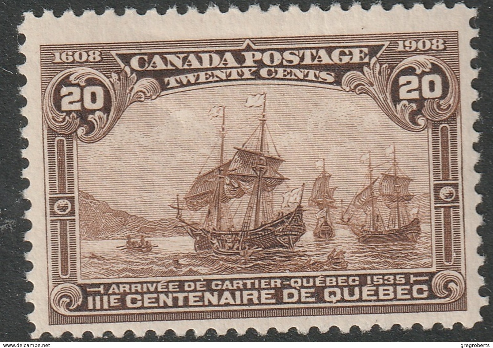 Canada 1908 Sc 103 Mi 91 Yt 92 MLH* Thin/minor Gum Crease - Ungebraucht