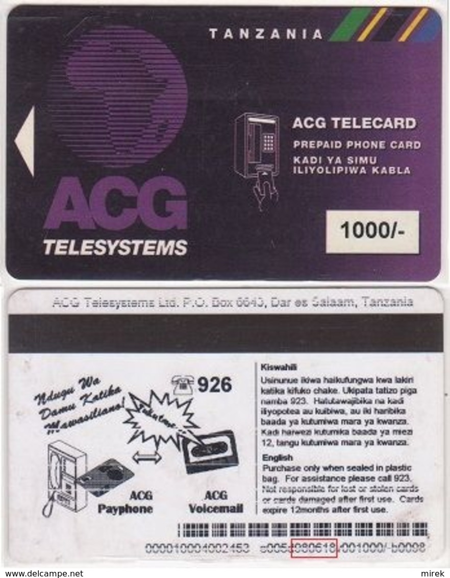 368/ Tanzania; P14. AGC Logo, 1000/-, Made 18.06.98 - Tanzanie