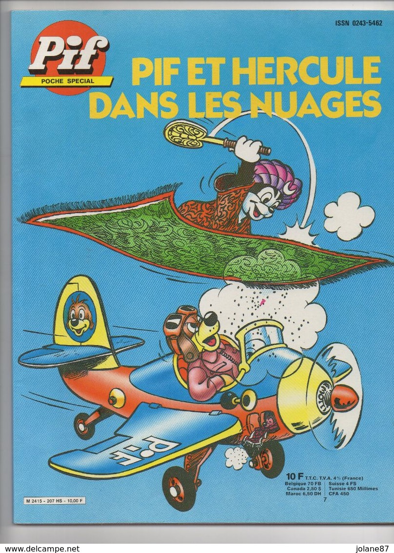 BANDE DESSINEE  -  PIF ET HERCULE   -  DANS LES NUAGES  -    1962 - Pif & Hercule