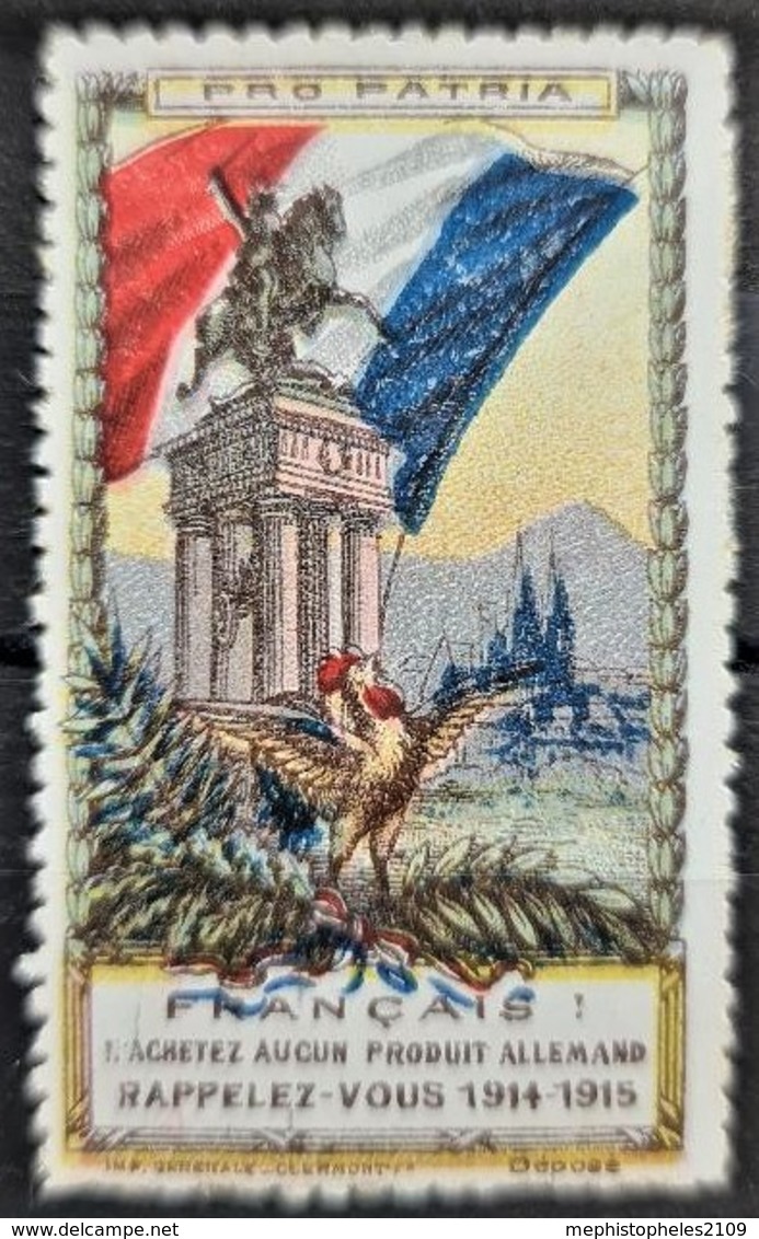 FRANCE - Vignette De Propagande PRO PATRIA - Guerre (timbres De)