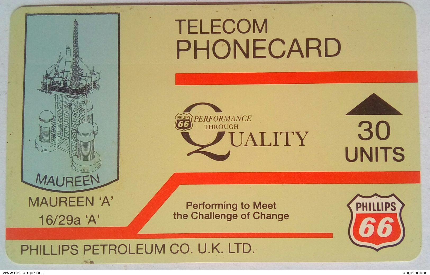 30 Units Phillips Petroleum Co. UK Ltd. - Boorplatformen