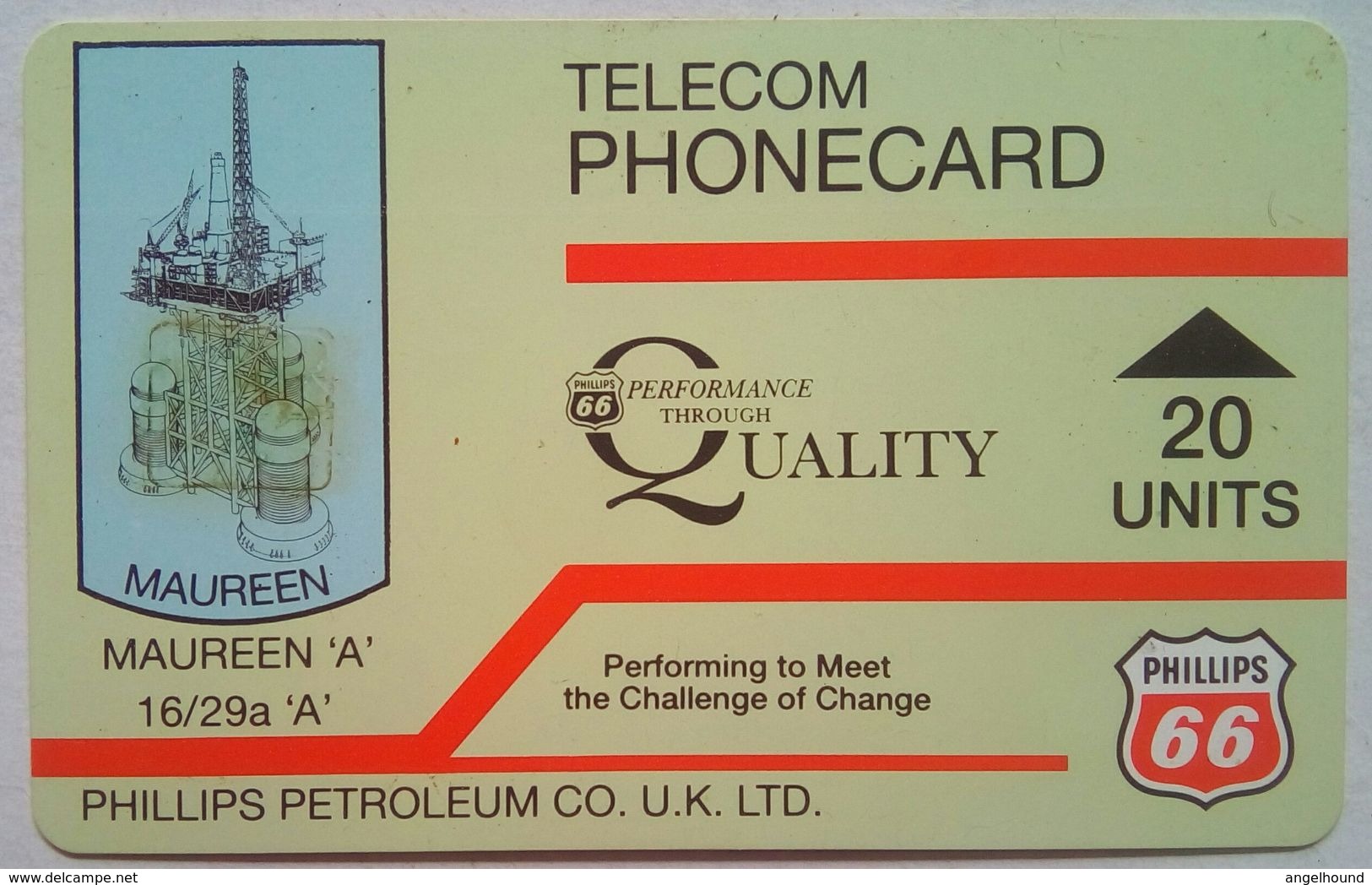 20 Units Phillips Petroleum Co. UK Ltd. - Boorplatformen