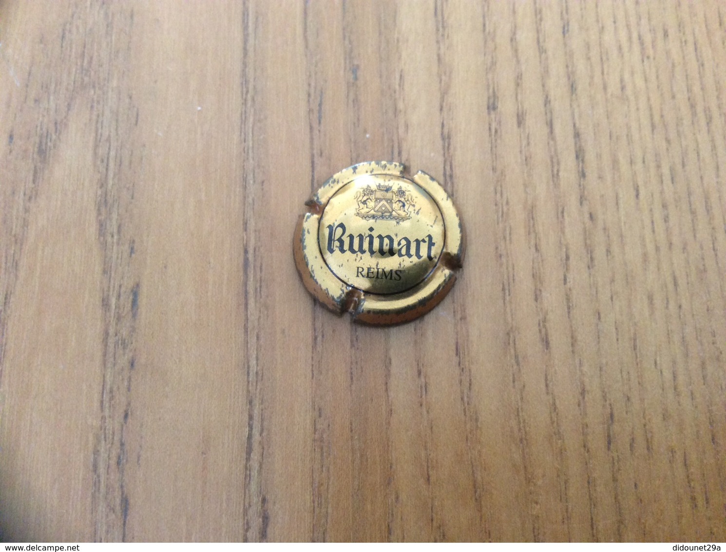 Capsule CHAMPAGNE "Ruinart REIMS" (marron Sur Fond Cuivre) - Ruinart Ruinart Reims