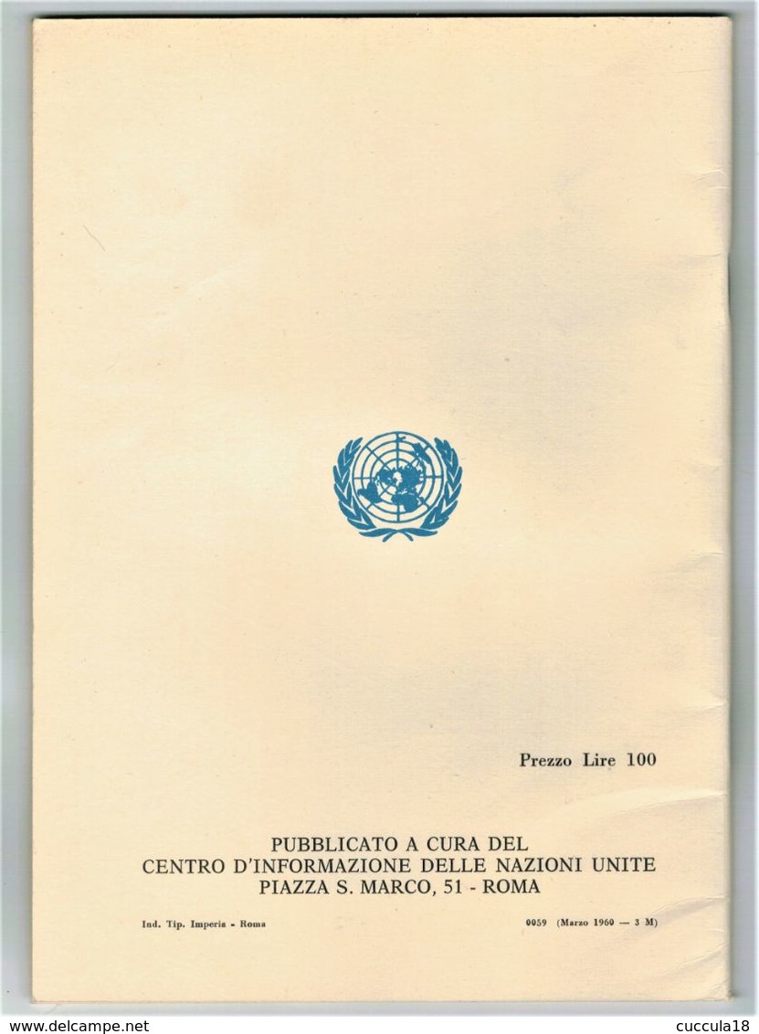 LE BASI DELLE NAZIONI UNITE 1960 - Bibliographien