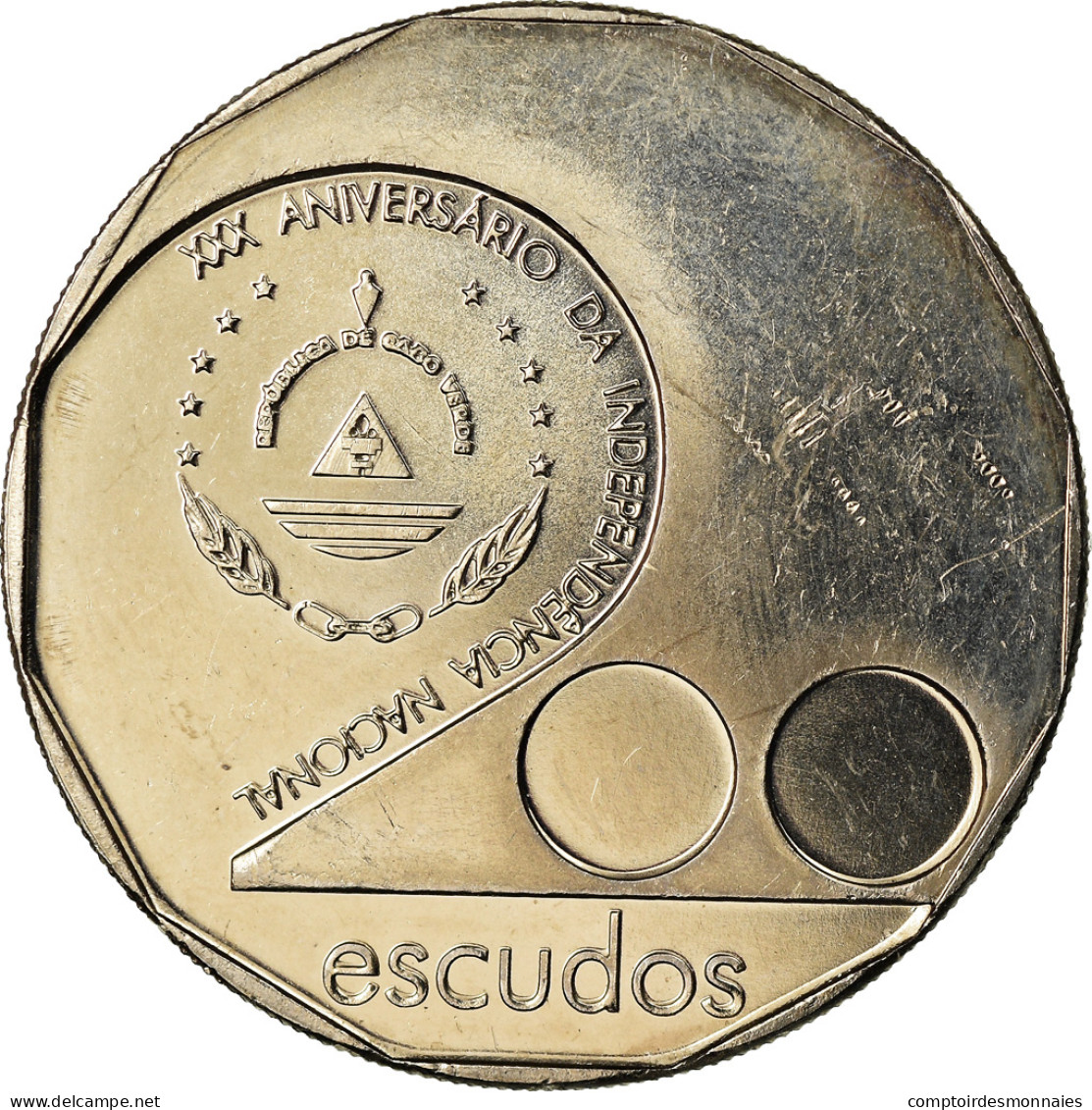 Monnaie, Cape Verde, 200 Escudos, 2005, 30 Ans De L'Indépendance, SPL - Cap Verde