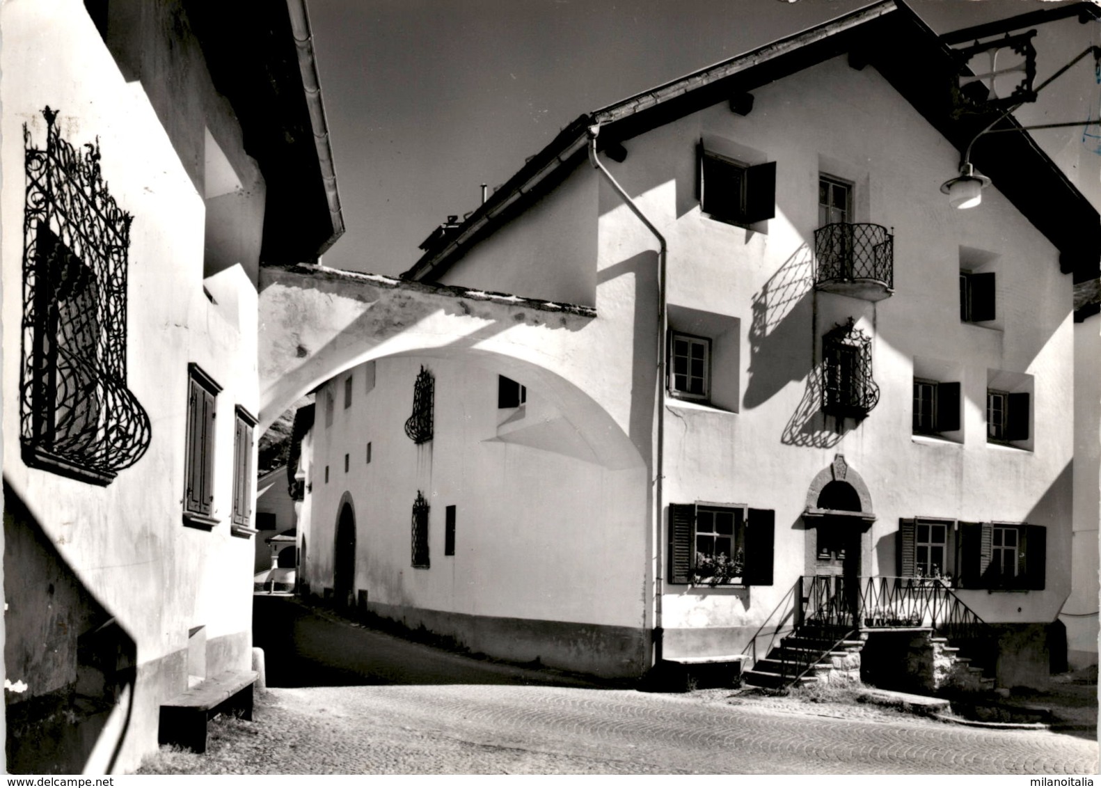 Bever (Oberengadin) - Dorfpartie (29-613) * 7. 9. 1965 - Bever