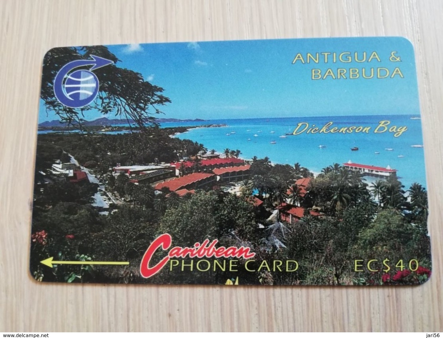 ANTIGUA & BARBUDA $ 40   DICKENSON BAY  ANT-4C  CONTROL NR: 4CATC     OLD C&W LOGO **2513** - Antigua Et Barbuda