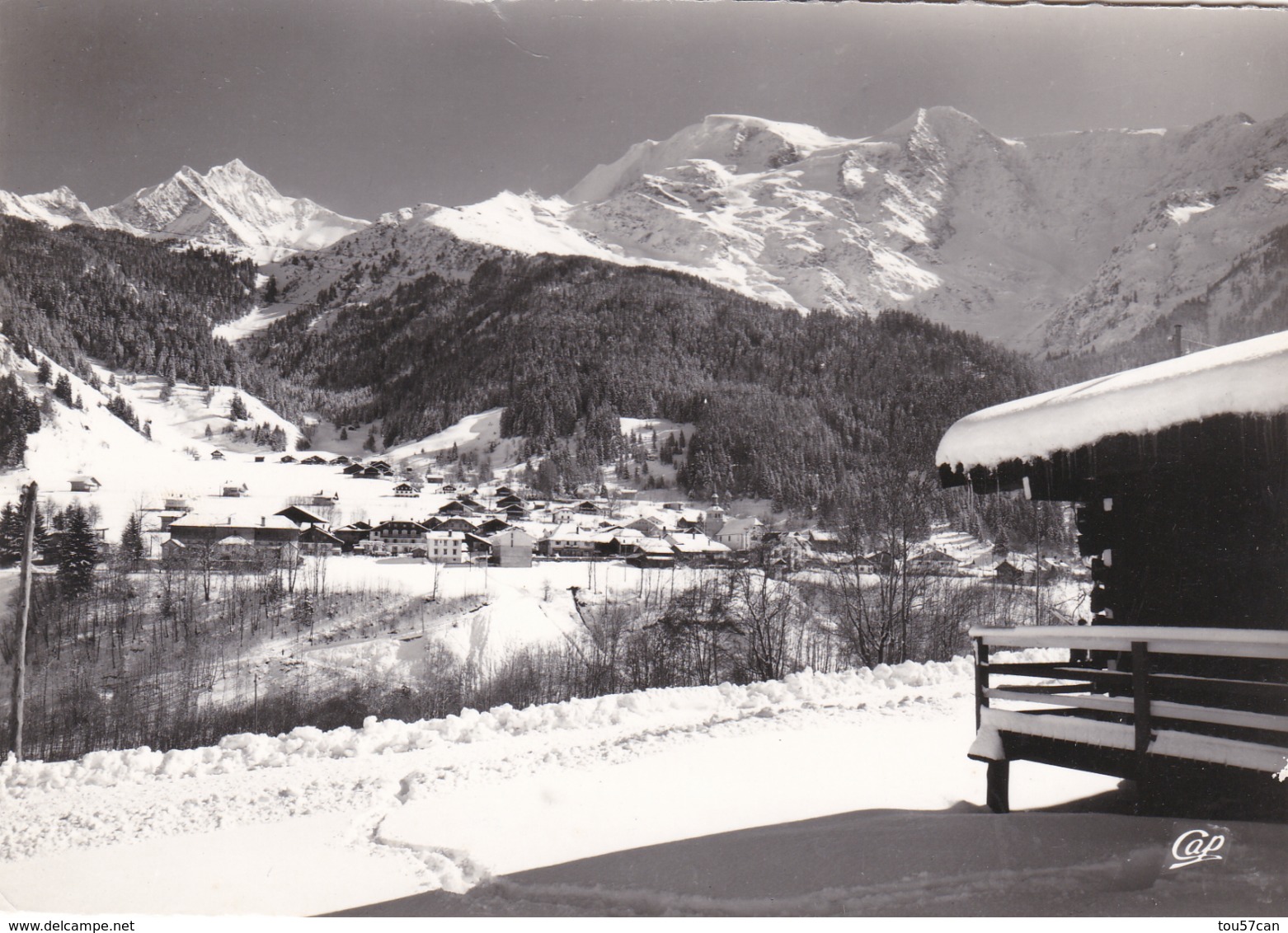 LES CONTAMINES - HAUTE-SAVOIE - (74) - CPSM DENTELÉE 1963. - Contamine-sur-Arve