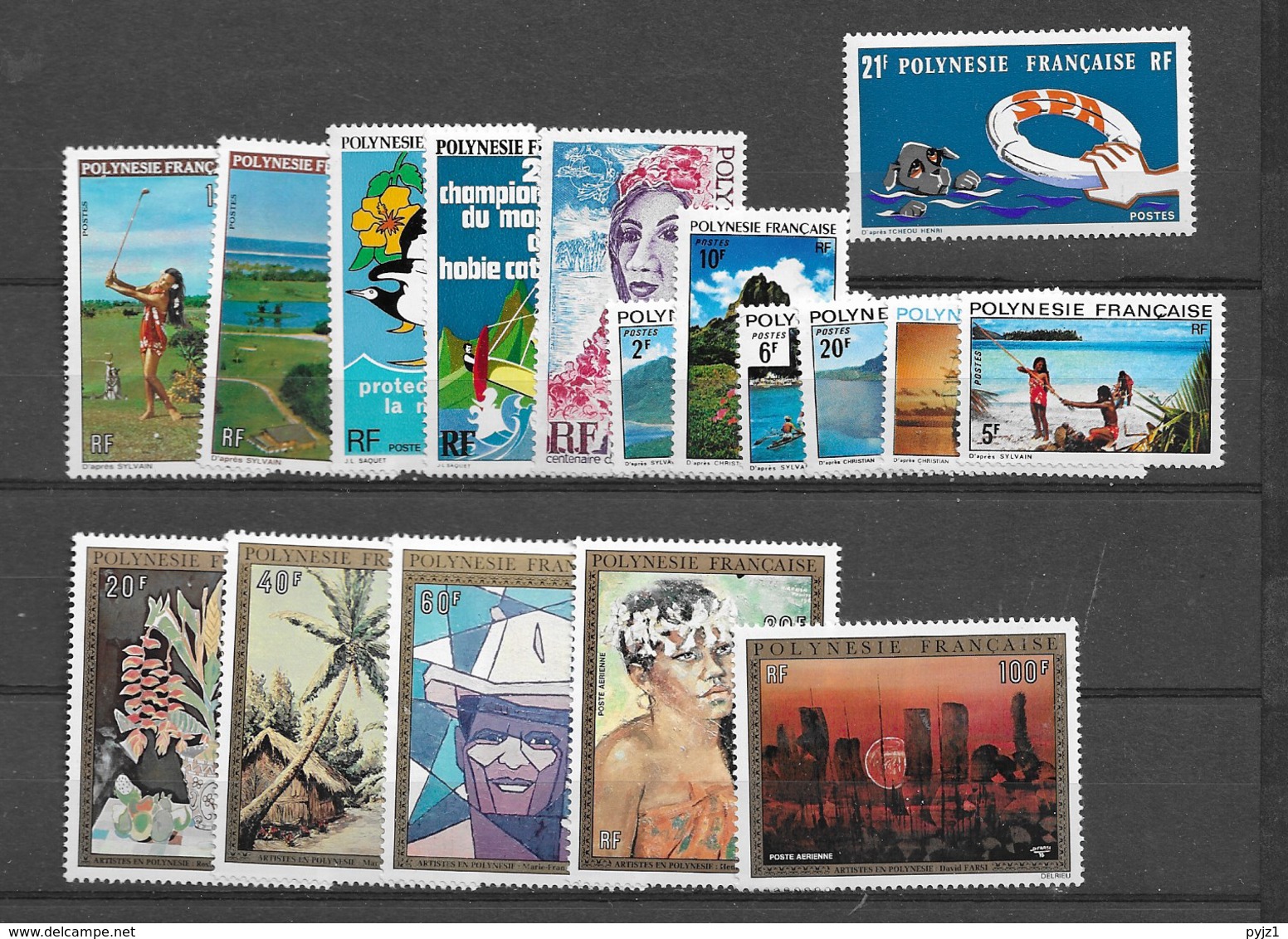 1974 MNH Polynesie Française Year Collection - Full Years