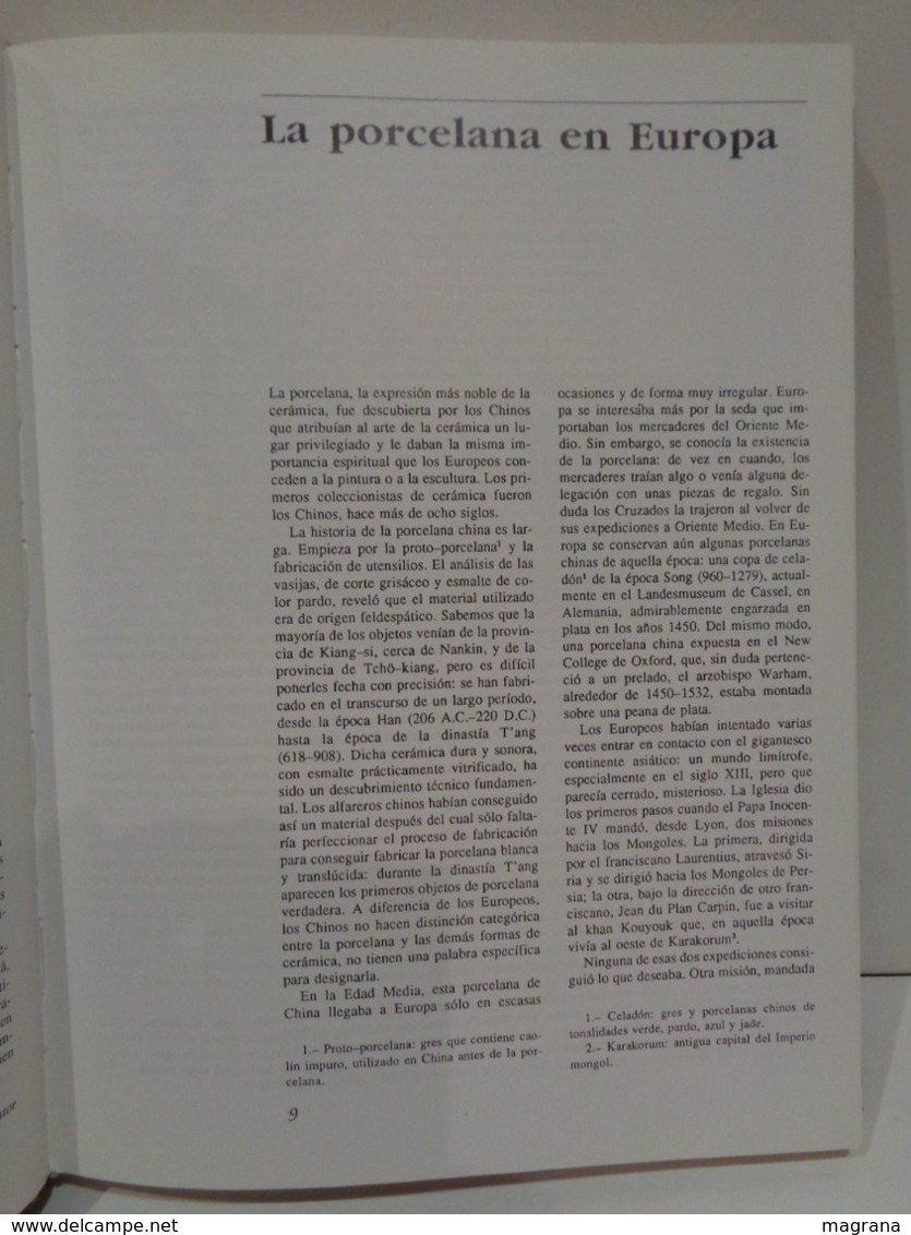 El Arte De La Porcelana En Europa. Jan Divis. Editorial LIBSA. Año 1989. 232 Pp. - Kunst, Vrije Tijd