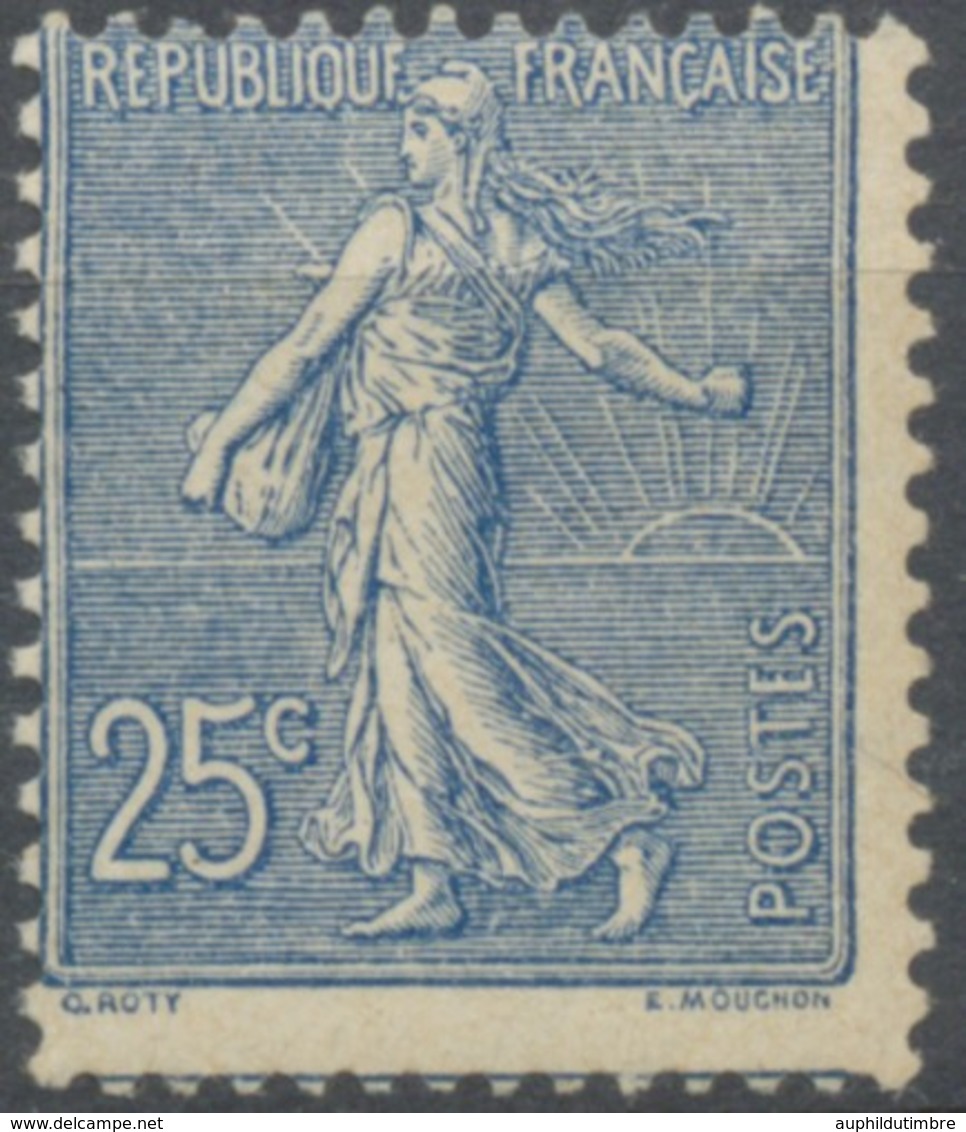 Type Semeuse Lignée De Roty 25c. Bleu Neuf Luxe ** Y132 - Unused Stamps