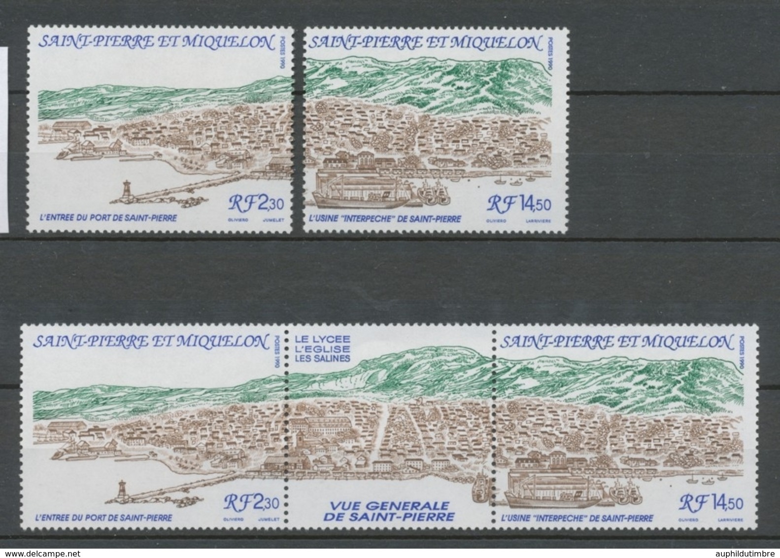 SPM  N°529A Série Vue Générale De Saint-Pierre. 3 Valeurs ZC529A - Unused Stamps