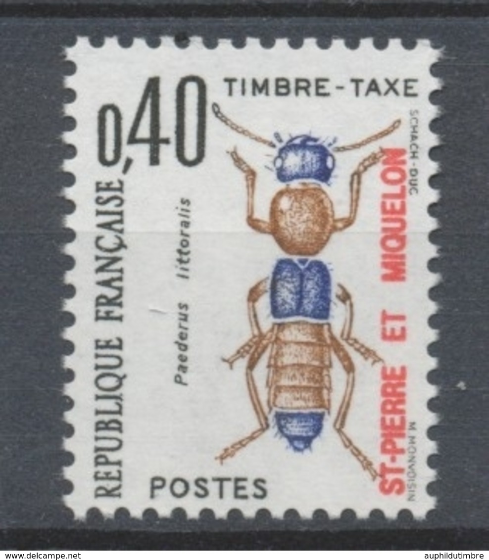 SPM  N°85 Timbres-taxe   40c. Noir, Bleu Et Brun-rouge ZC85 - Timbres-taxe