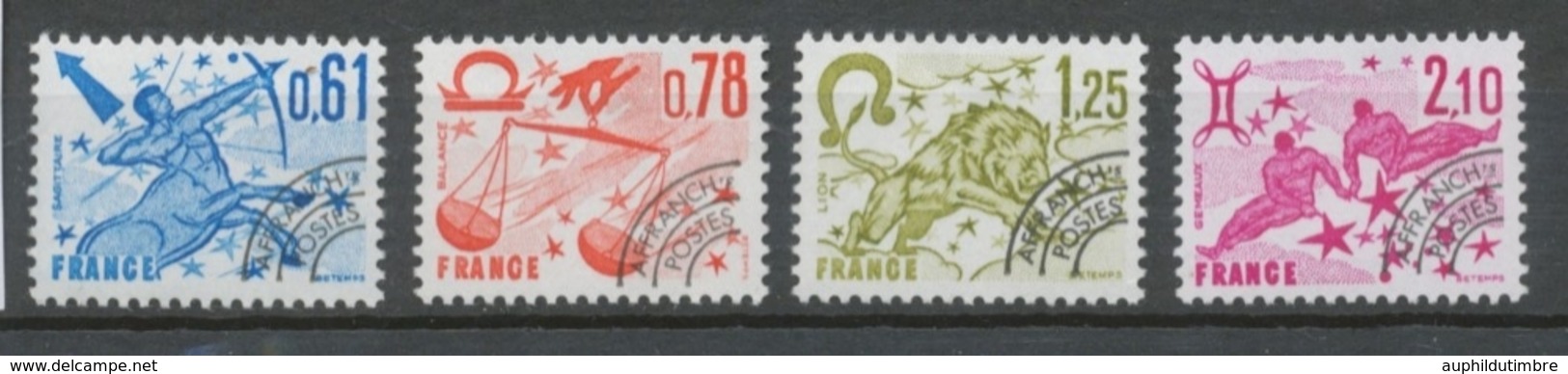Préoblitérés N°154-157 Série Signes Du Zodiaque 1978 ZP154A - 1964-1988
