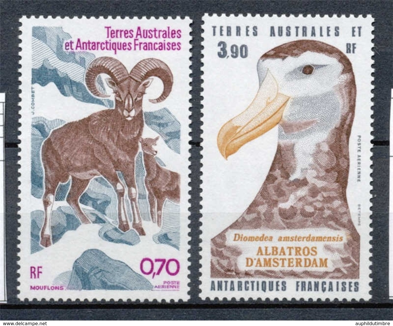 T.A.A.F Aérien 1985 N°86-87 Série Faune Antarctique.  N** ZT194A - Airmail