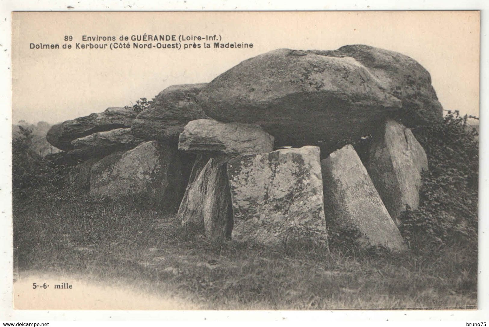 44 - Saint-Lyphard - Environs De Guérande - Dolmen De Kerbour (Côté Nord-Ouest) Près La Madeleine - FC 89 - Saint-Lyphard