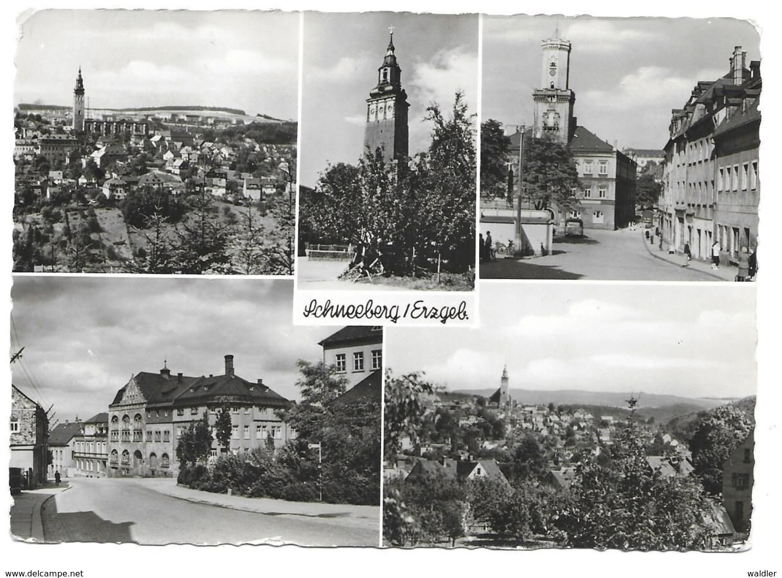 9412  SCHNEEBERG / ERZ.   -  MEHRBILD  1957 - Schneeberg