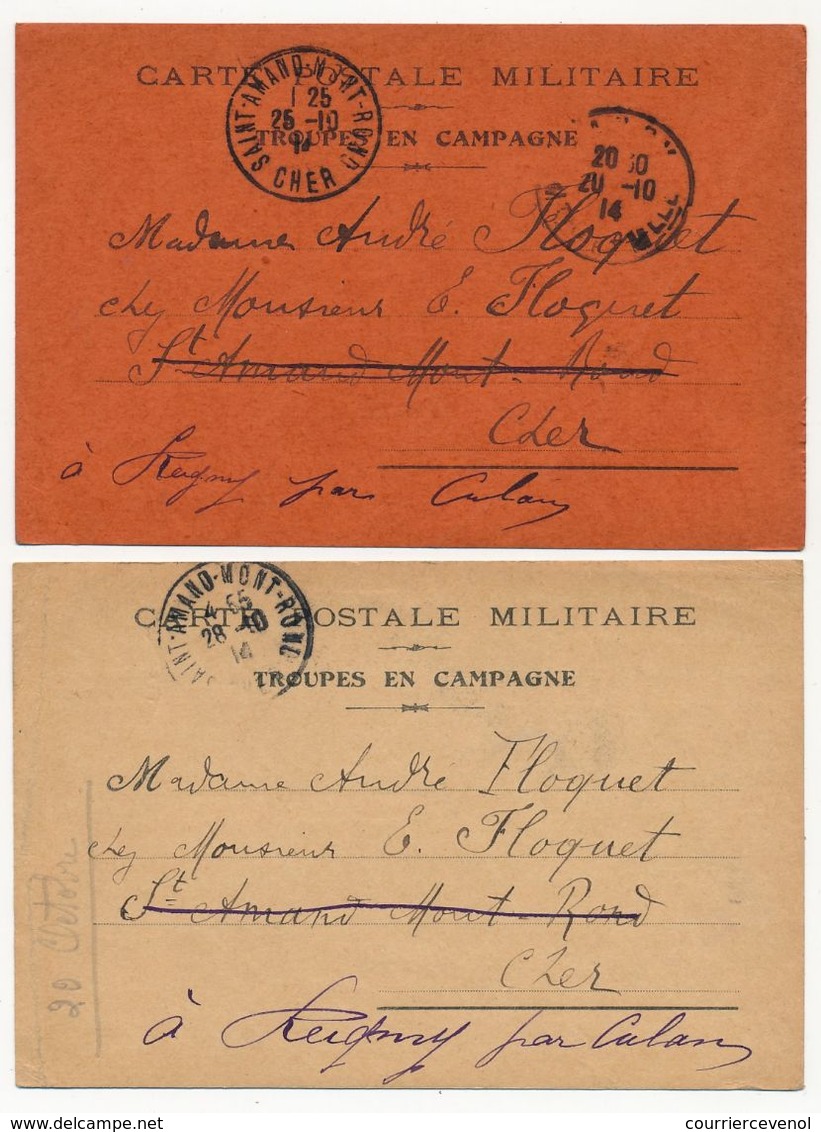 FRANCE - 9 Cartes FM D'un Même Expéditeur, Plupart Des Débuts Du Conflit, + 1 Pour Le Même Soldat - 1914 - Storia Postale