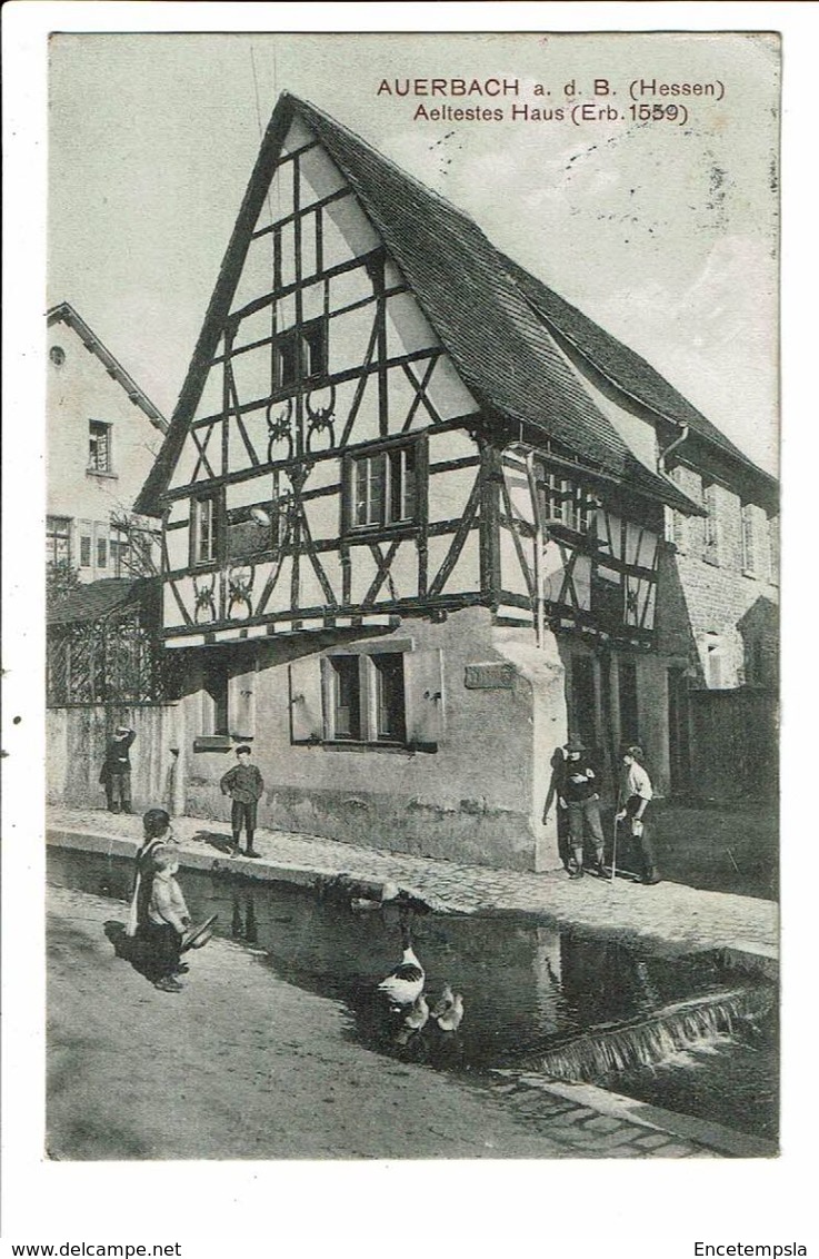 CPA-Carte Postale-Germany-Auerbach - Aeltestes Haus -1911 VM18267 - Auerbach (Vogtland)