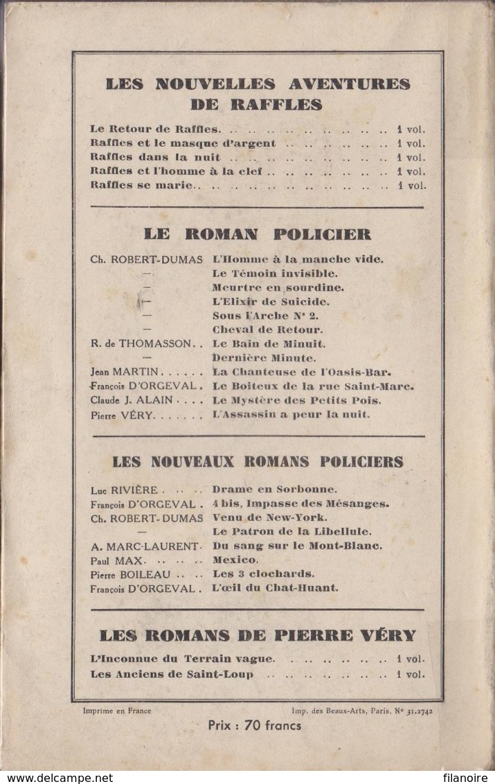 Roger VAUVERT Rallye Cocktail (EO, 1946) Fayard Les Nouveaux Romans Policiers Exemplaire Non Coupé - Fayard