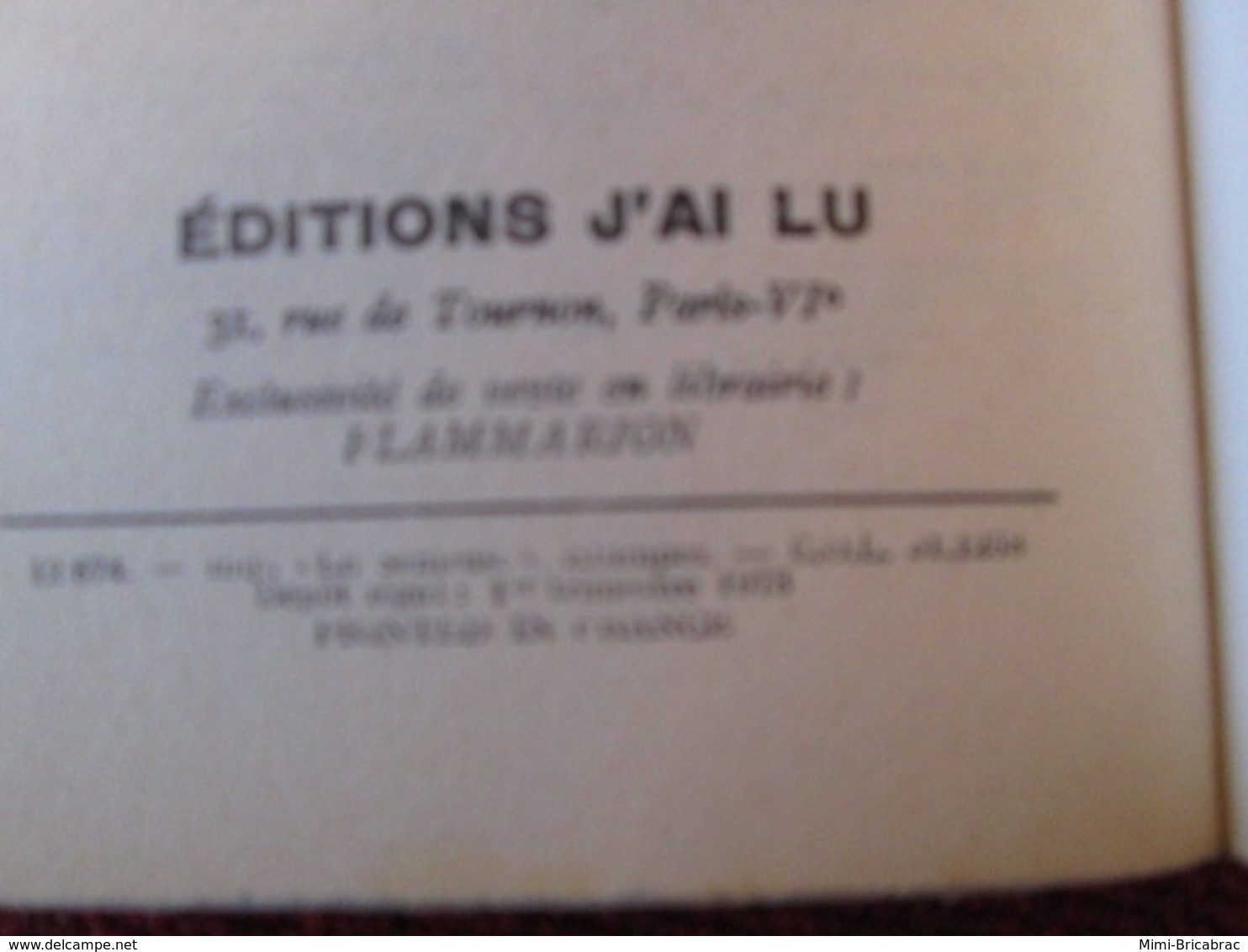 POL2013/1 : ANTHONY MORTON / J'AI LU N°469  / LE BARON EL LE MASQUE D'OR édition De 19?? - J'ai Lu